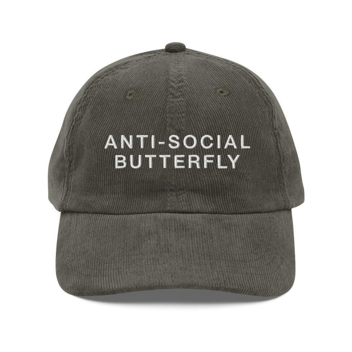 Custom Embroidered Anti-Social Butterfly Hat