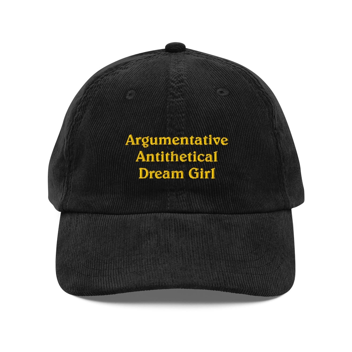 Custom Embroidered Argumentative Antithetical Dream Girl Hat