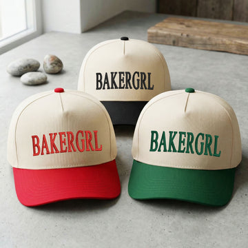 Custom Embroidered BAKERGRL Snapback Hat