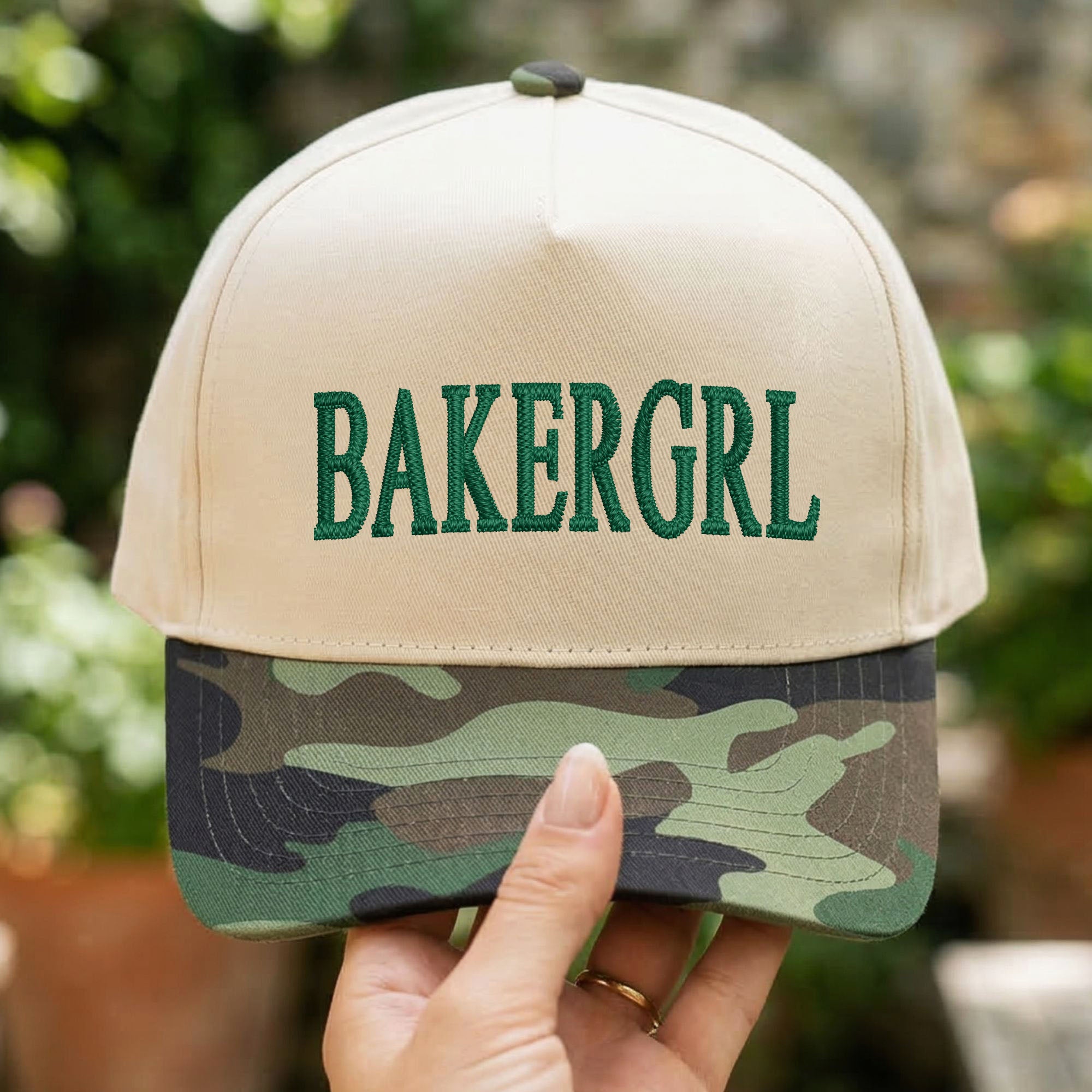 Custom Embroidered BAKERGRL Snapback Hat