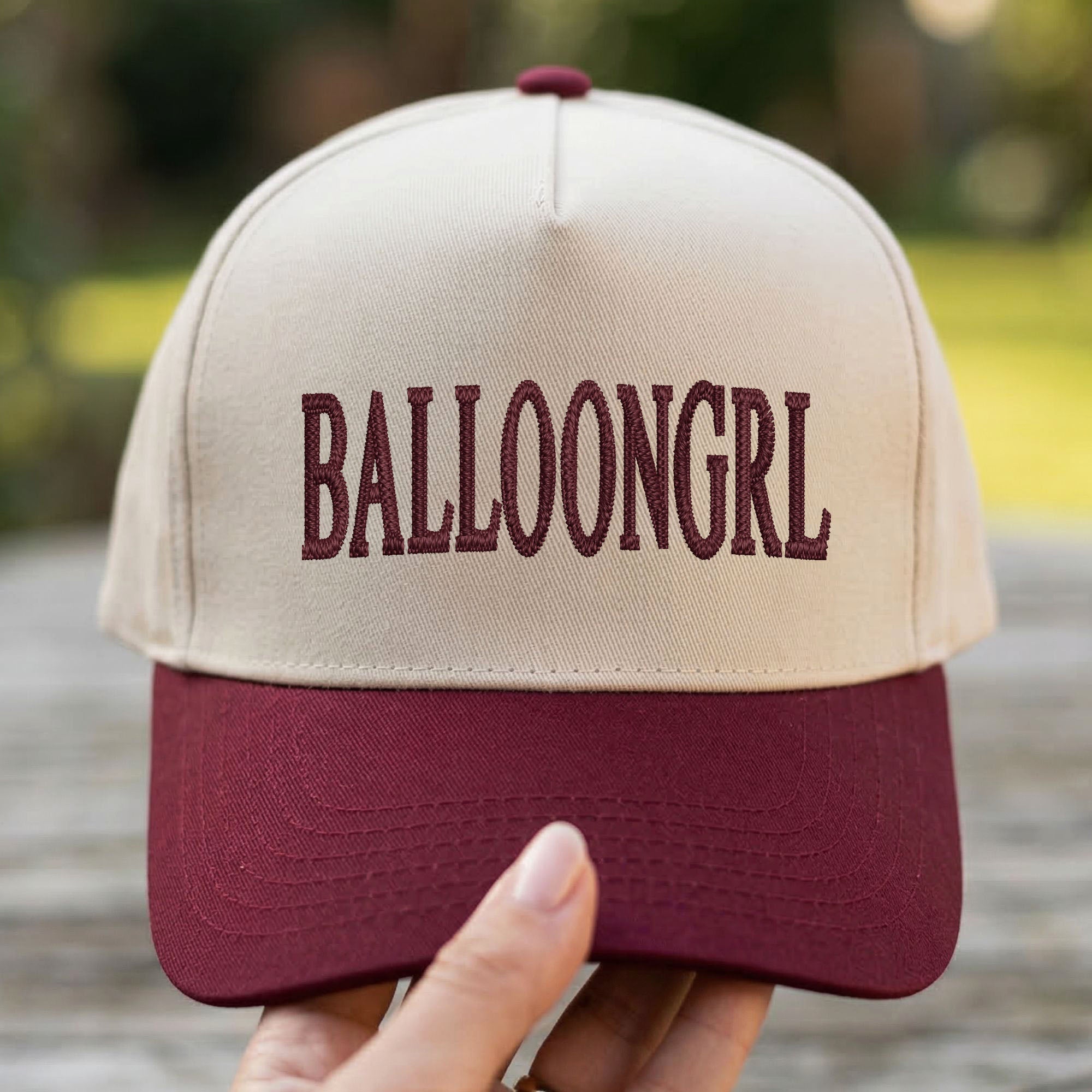 Custom Embroidered BALLOONGRL Snapback Hat