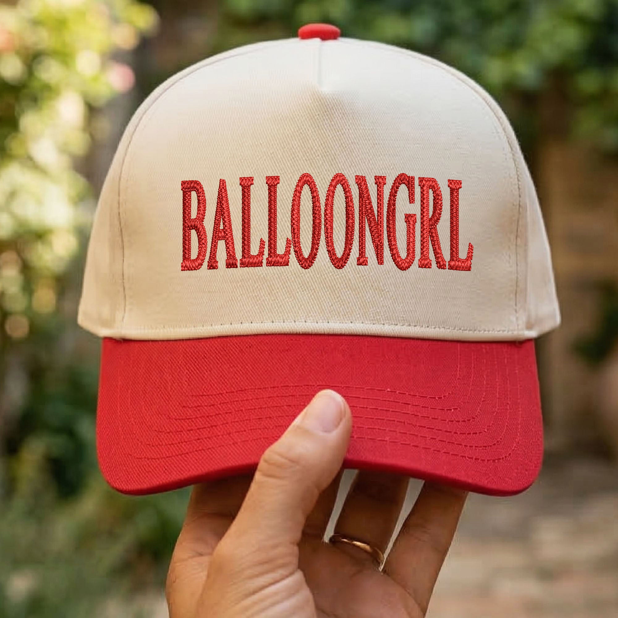 Custom Embroidered BALLOONGRL Snapback Hat