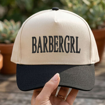 Custom Embroidered BARBERGRL Snapback Hat