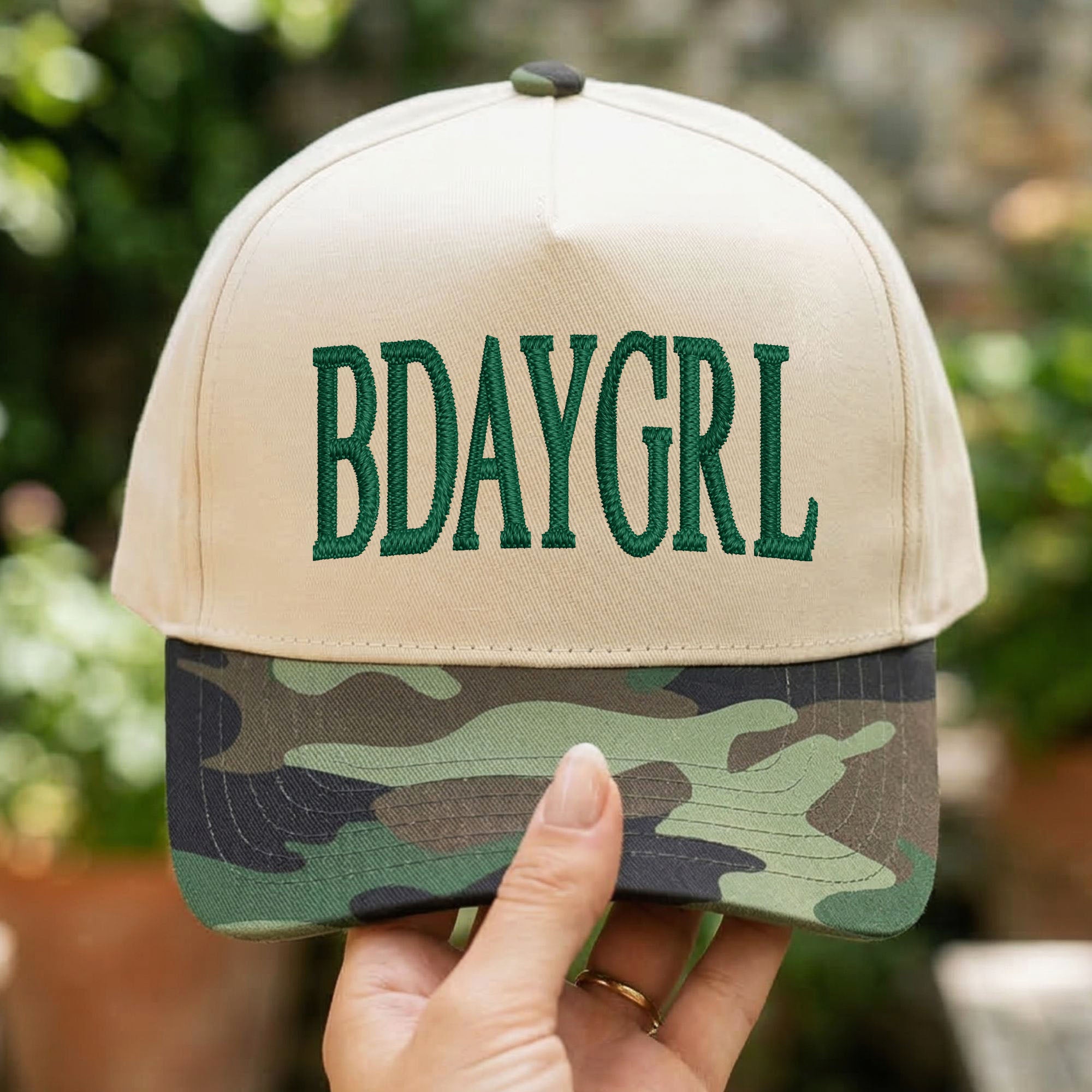 Custom Embroidered BDAYGRL Snapback Hat