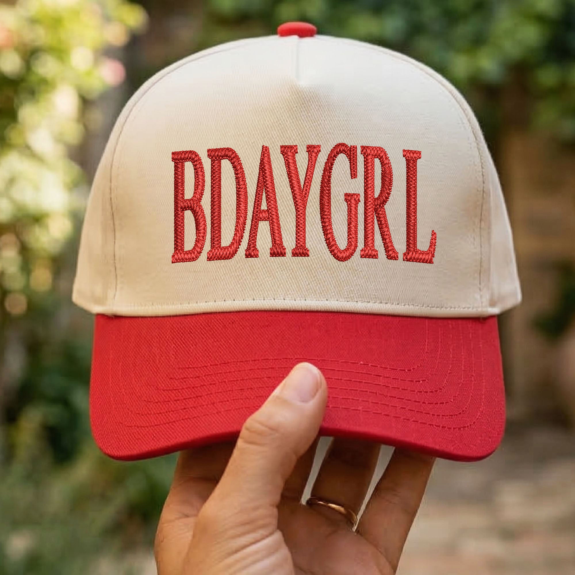 Custom Embroidered BDAYGRL Snapback Hat
