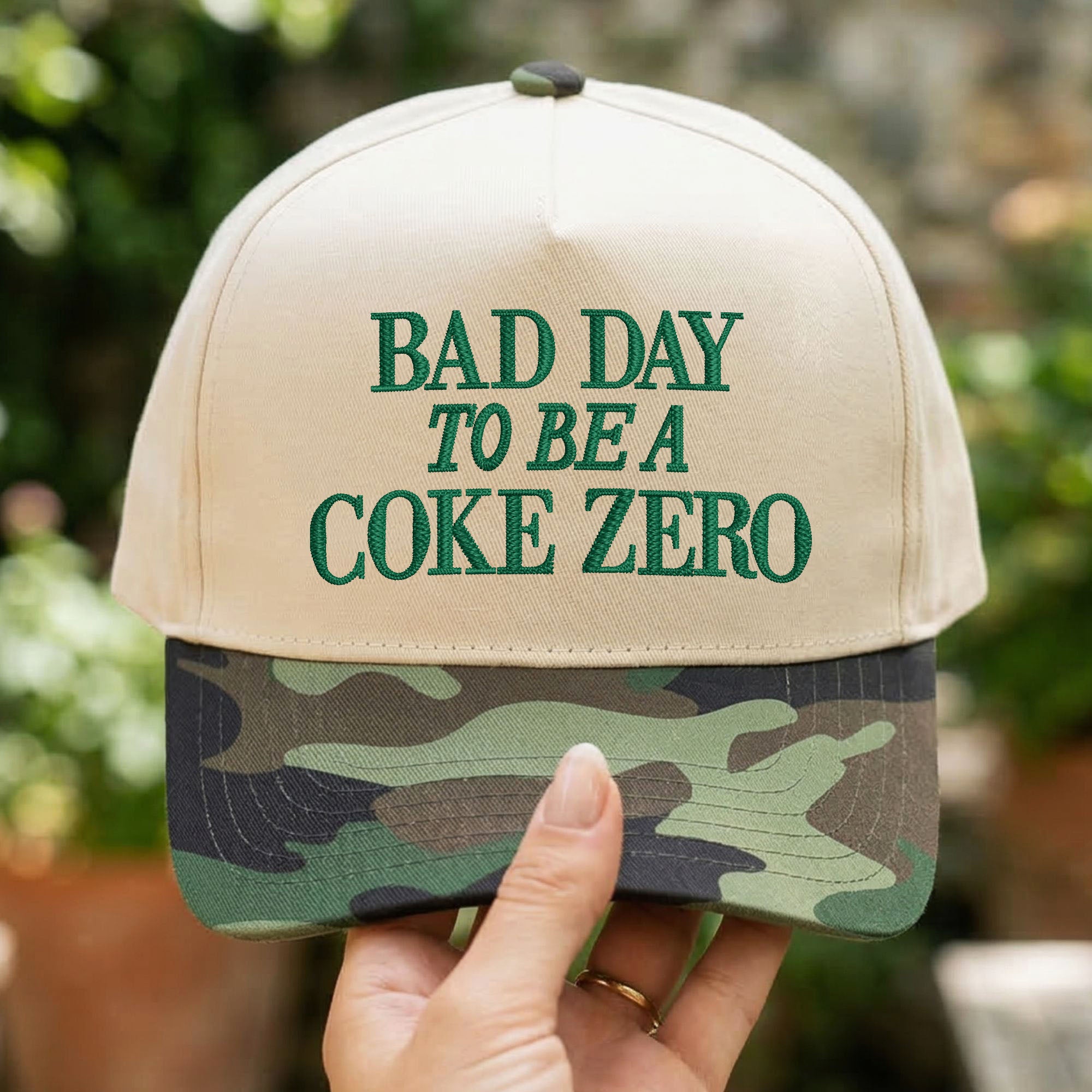 Custom Embroidered Bad Day To Be A Coke Zero Snapback Hat