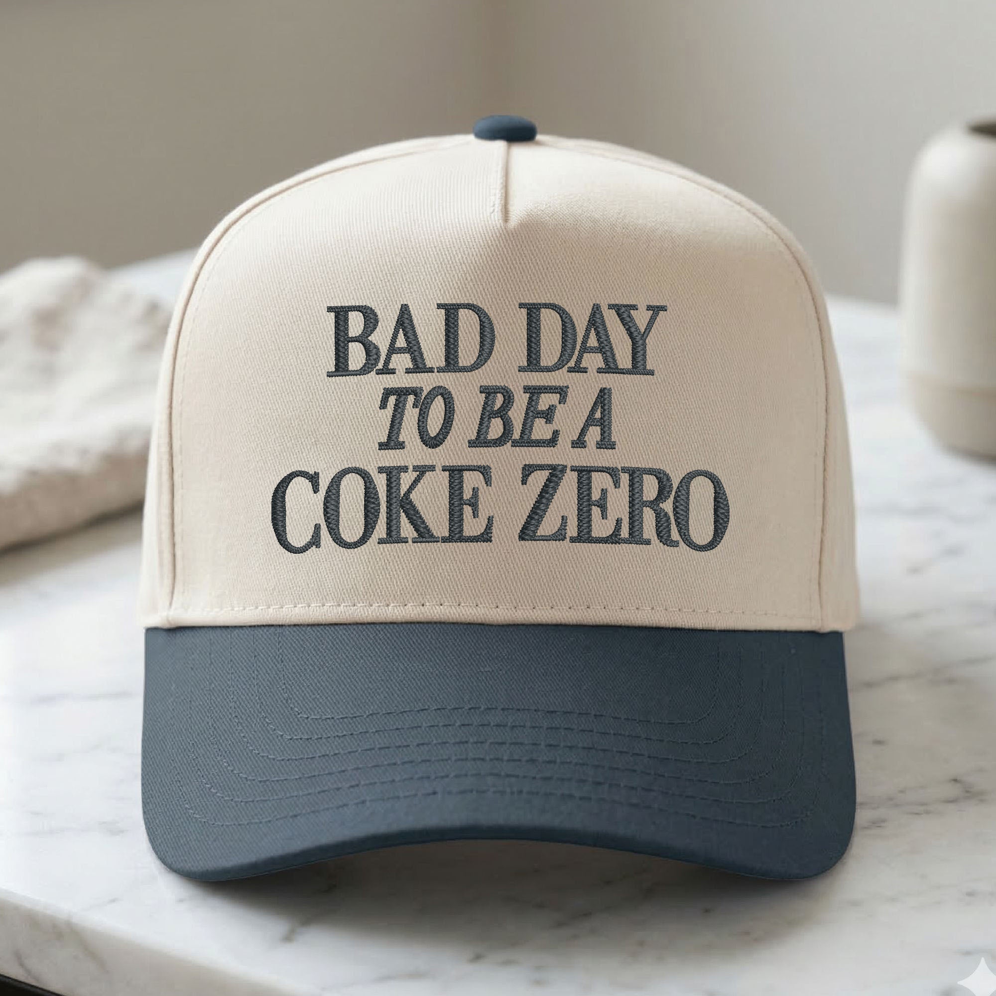 Custom Embroidered Bad Day To Be A Coke Zero Snapback Hat
