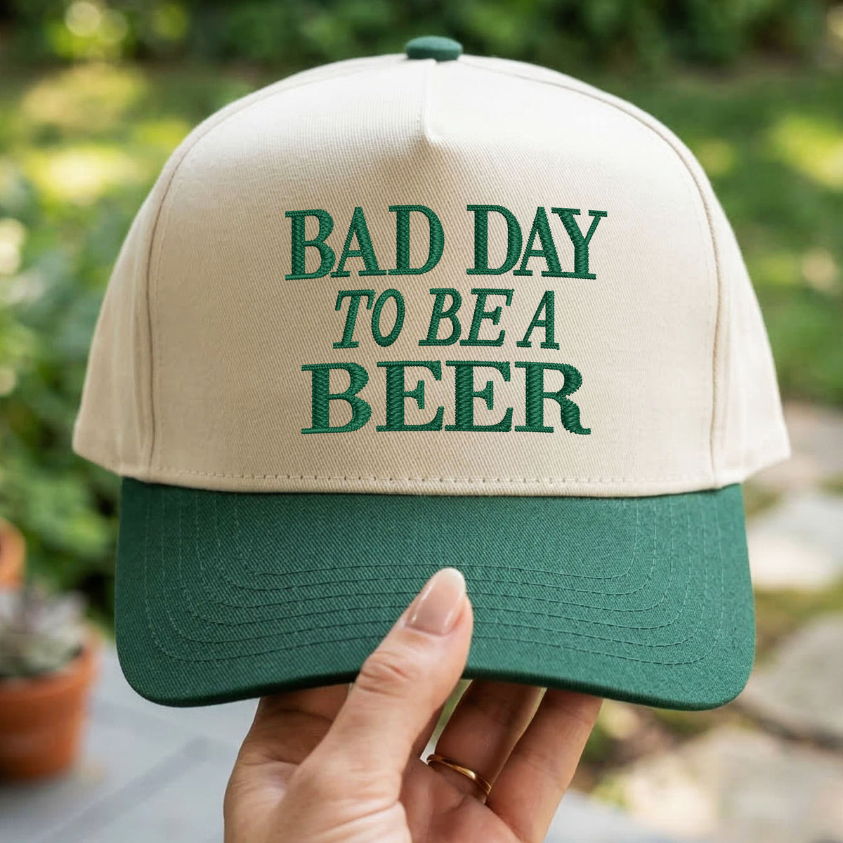Custom Embroidered Bad Day To Be a Beer Snapback Hat