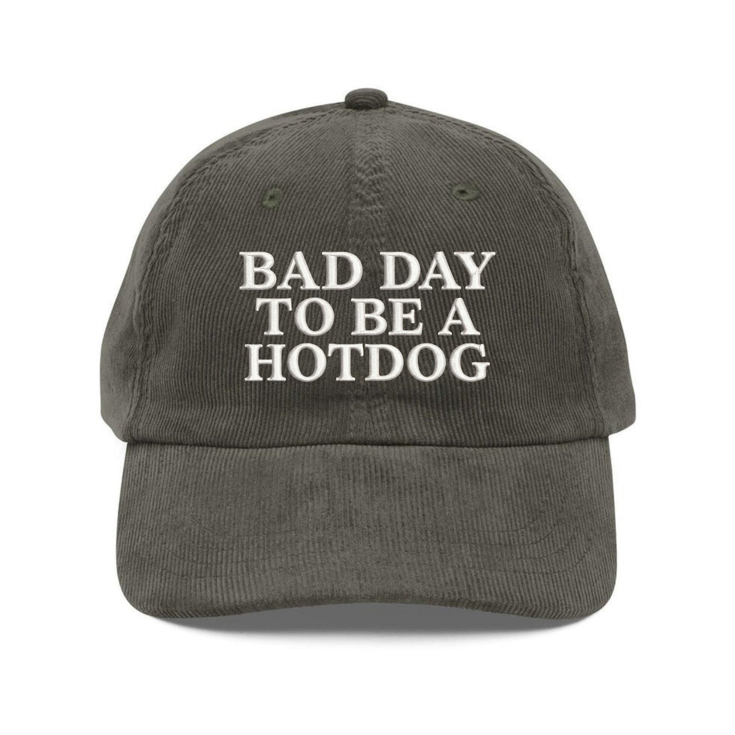 Custom Embroidered Bad Day To Be a Hot Dog Hat - Funny Meme Dad Cap