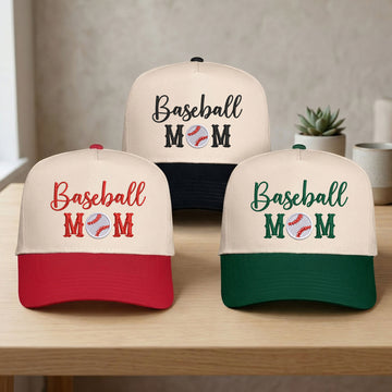 Custom Embroidered Baseball Mom Snapback Hat