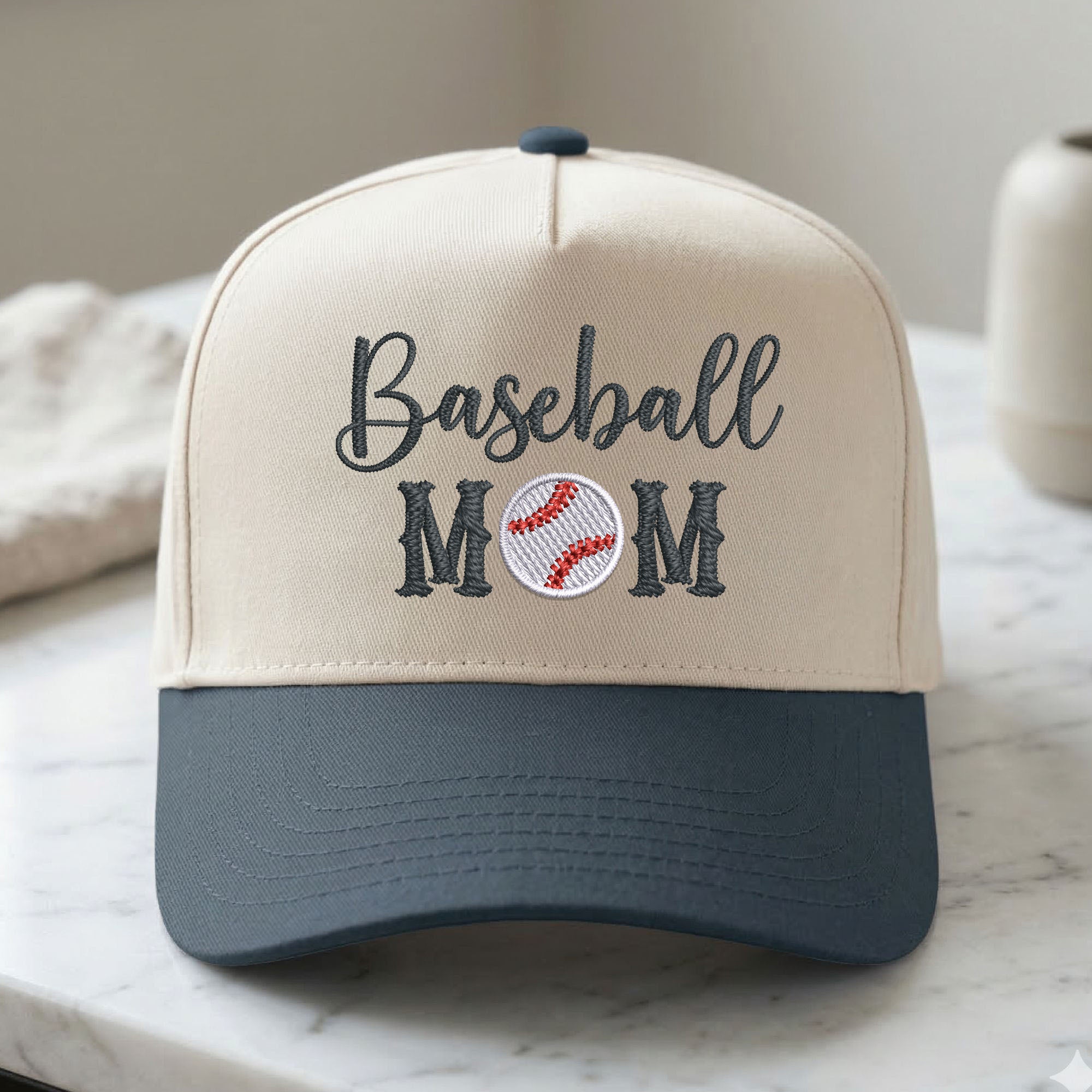 Custom Embroidered Baseball Mom Snapback Hat