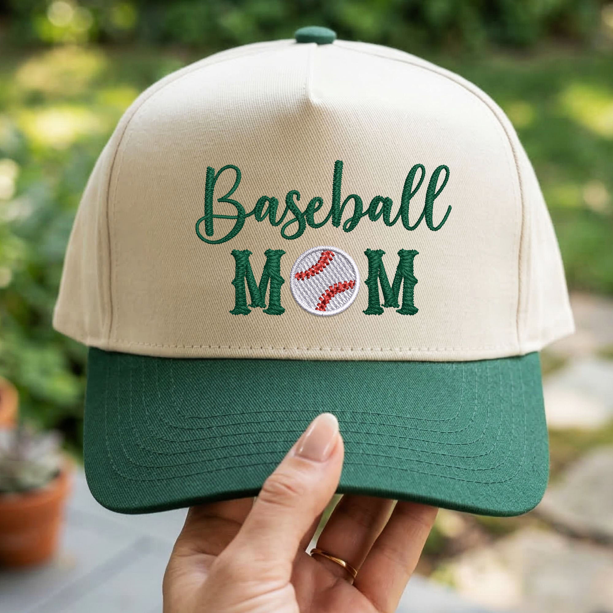 Custom Embroidered Baseball Mom Snapback Hat