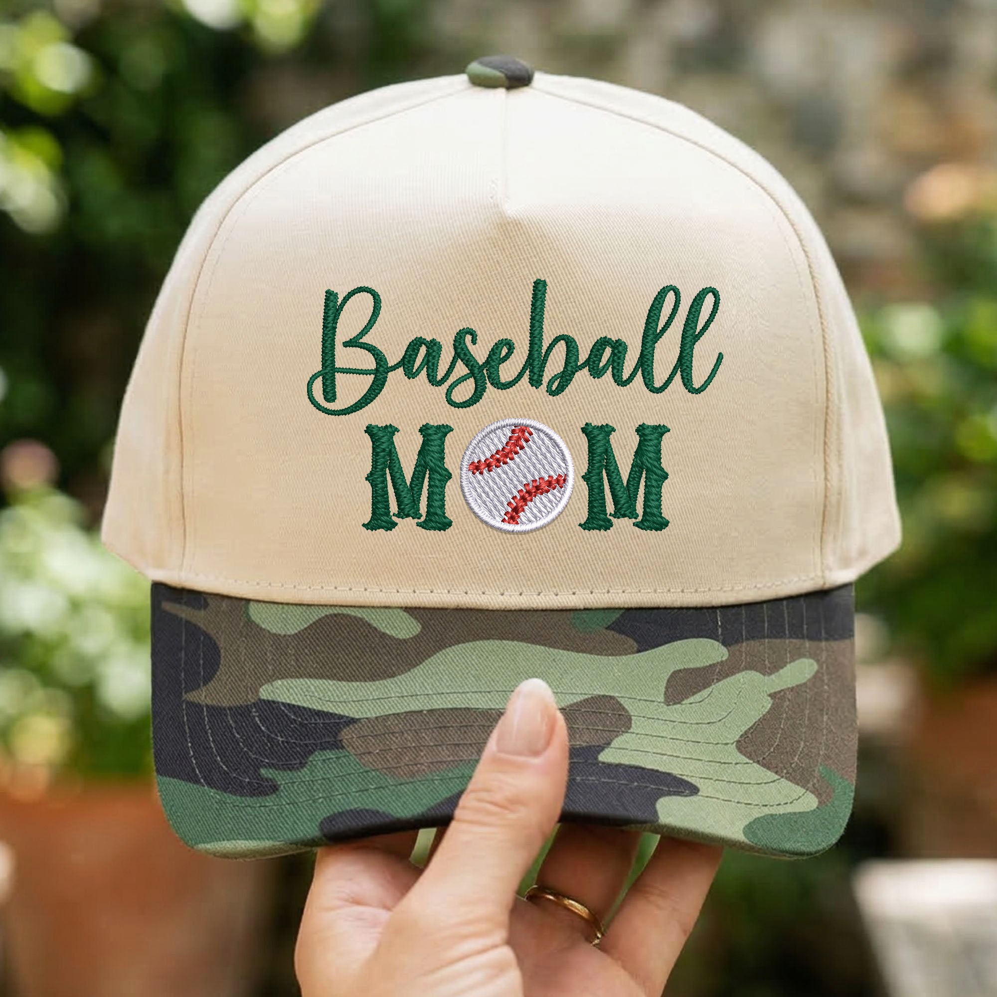 Custom Embroidered Baseball Mom Snapback Hat