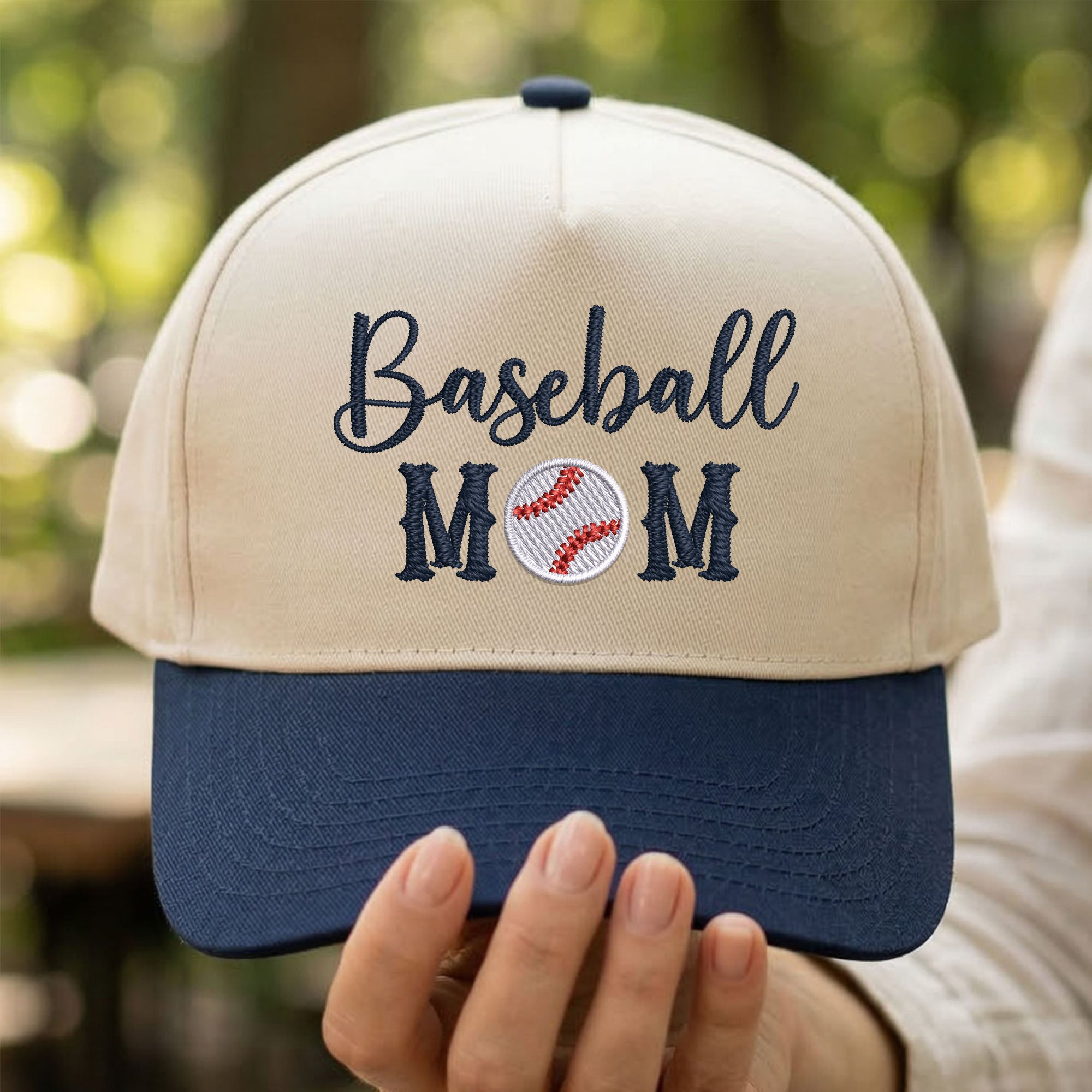 Custom Embroidered Baseball Mom Snapback Hat