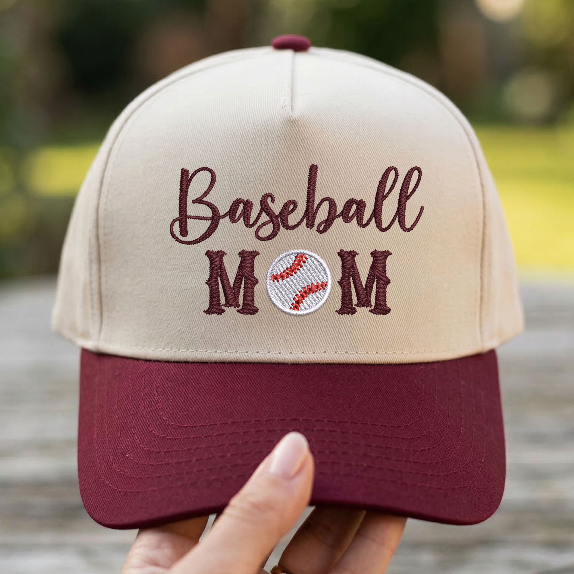 Custom Embroidered Baseball Mom Snapback Hat