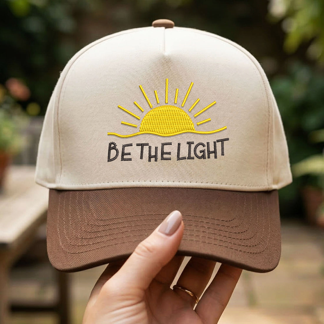 Custom Embroidered Be The Light Snapback Hat