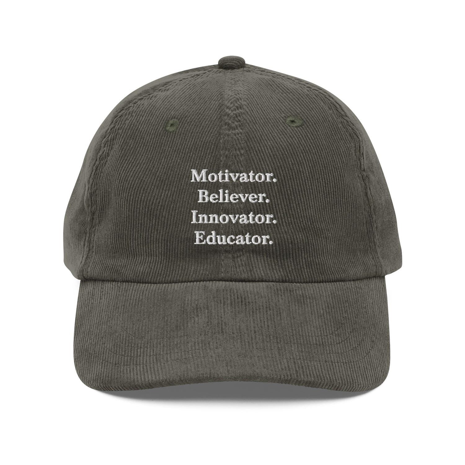Custom Embroidered Believer Motivator Innovator Educator Hat