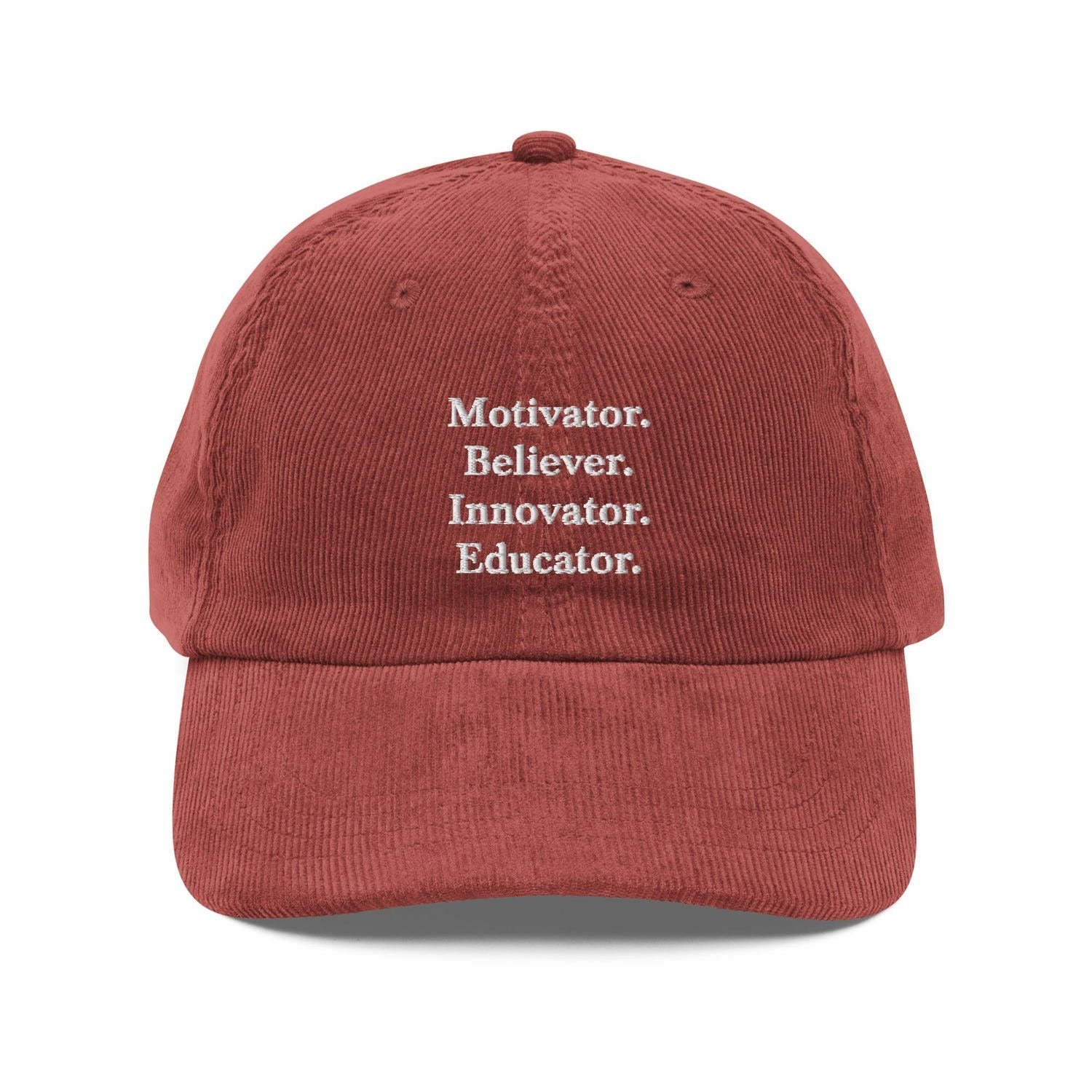 Custom Embroidered Believer Motivator Innovator Educator Hat