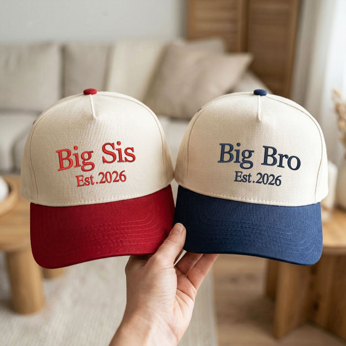 Custom Embroidered Big Bro Big Sis Snapback Hat