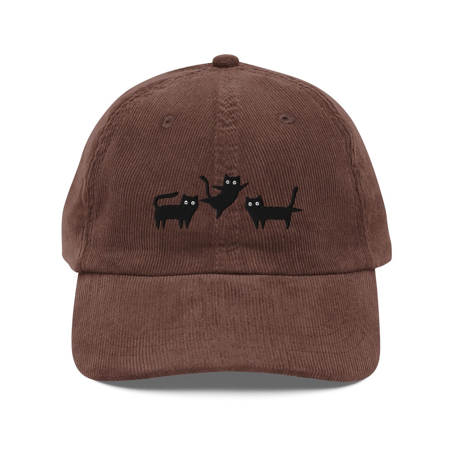 Custom Embroidered Black Cat Hat