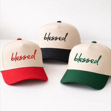 Custom Embroidered Blessed Snapback Hat