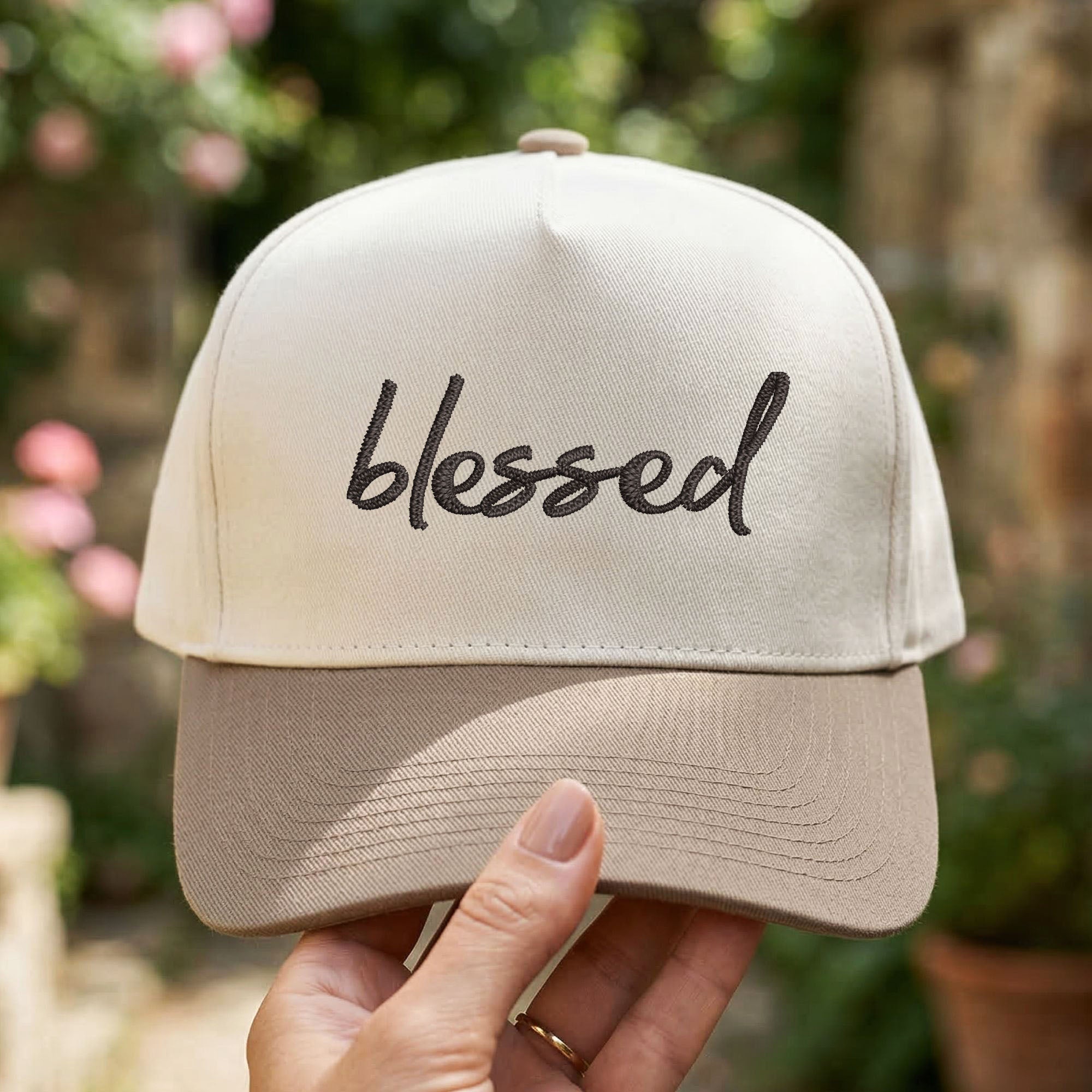 Custom Embroidered Blessed Snapback Hat