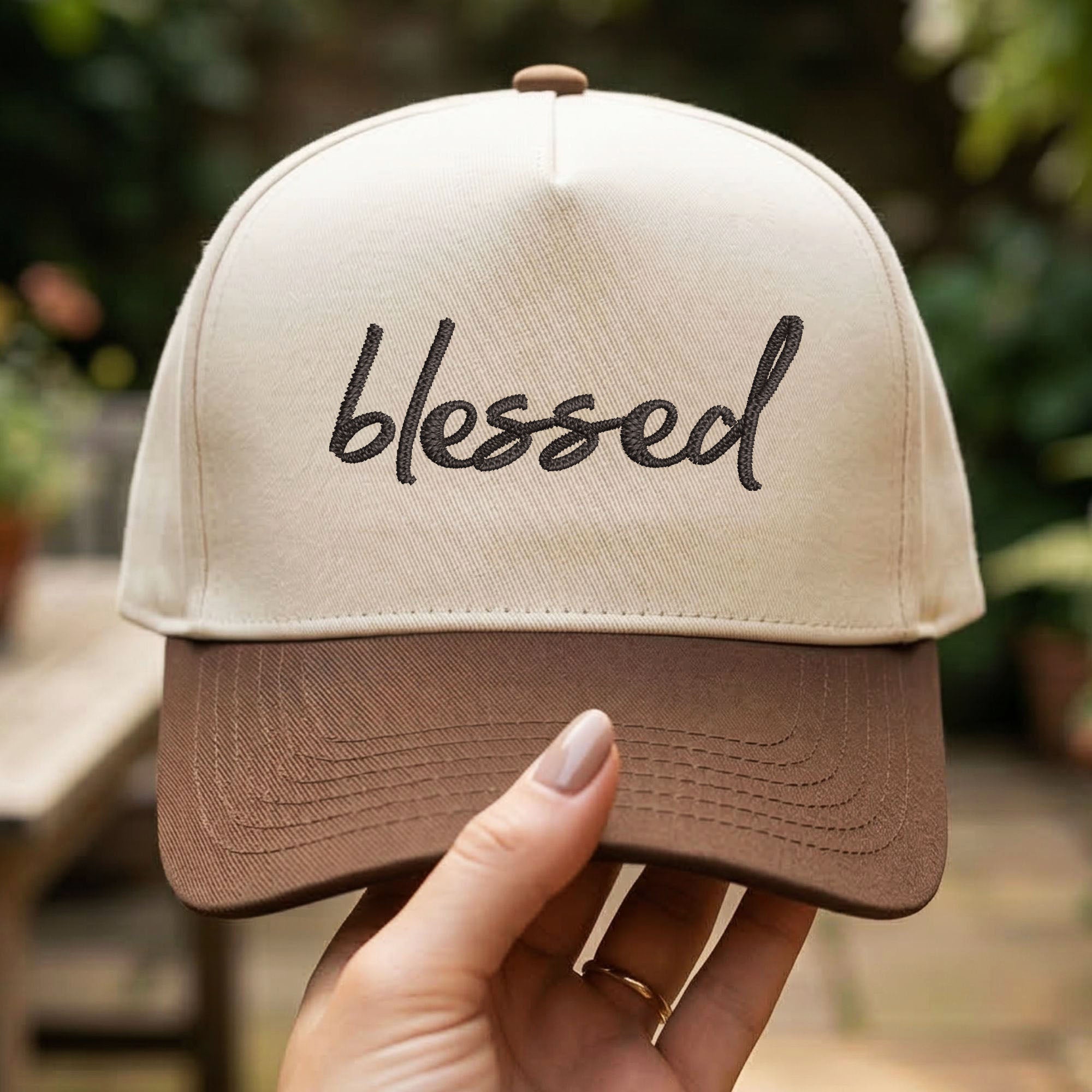 Custom Embroidered Blessed Snapback Hat