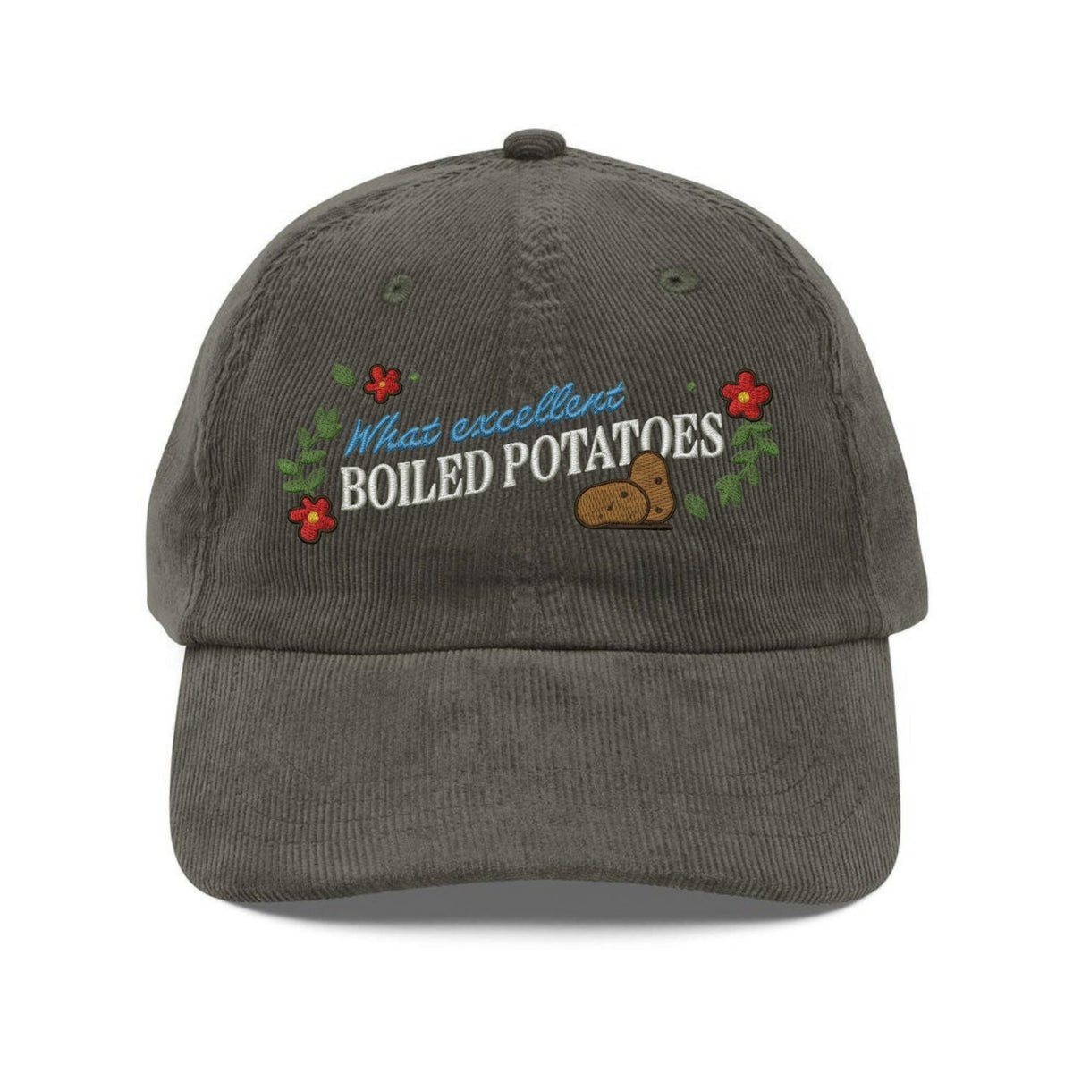 Custom Embroidered Boiled Potatoes Meme Hat