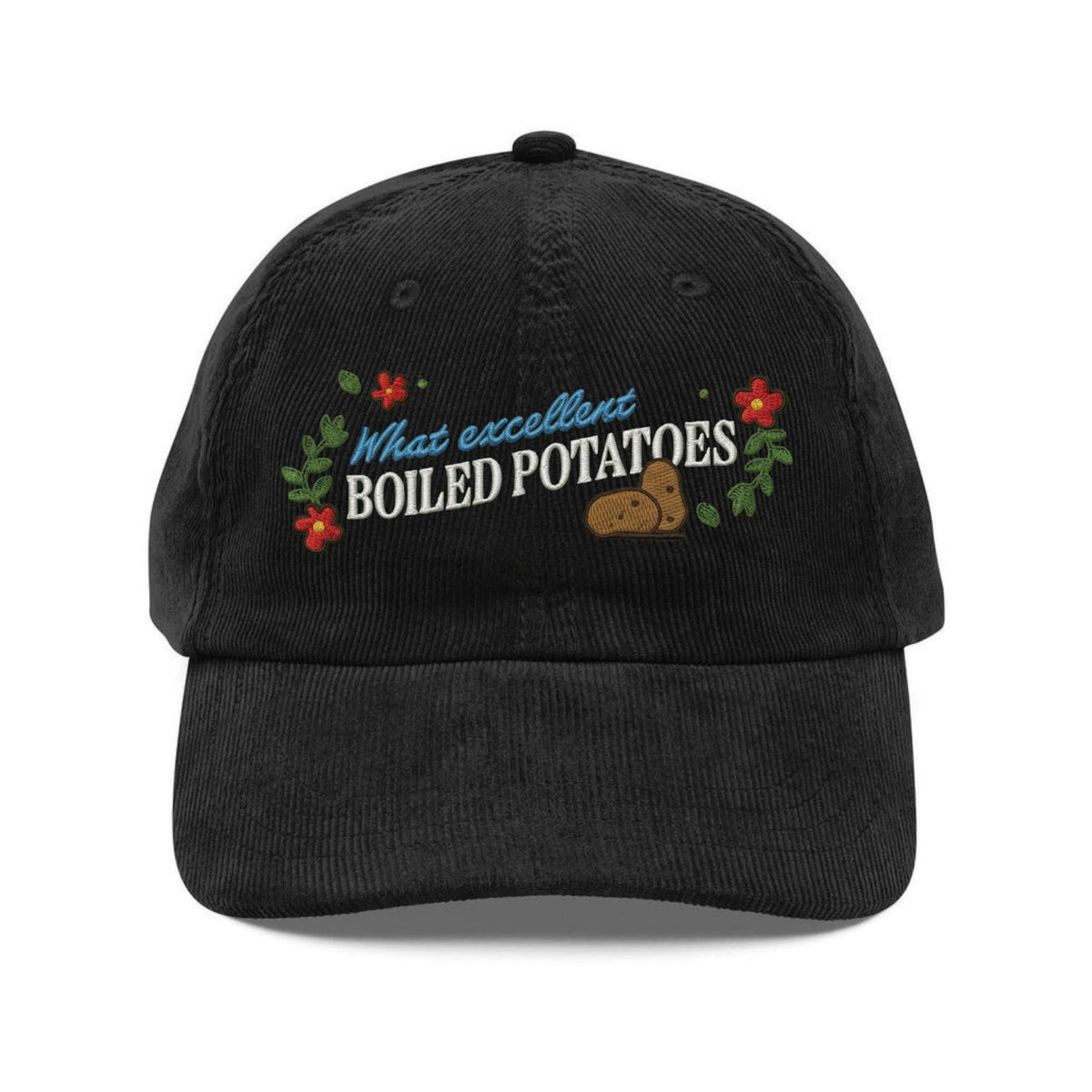 Custom Embroidered Boiled Potatoes Meme Hat