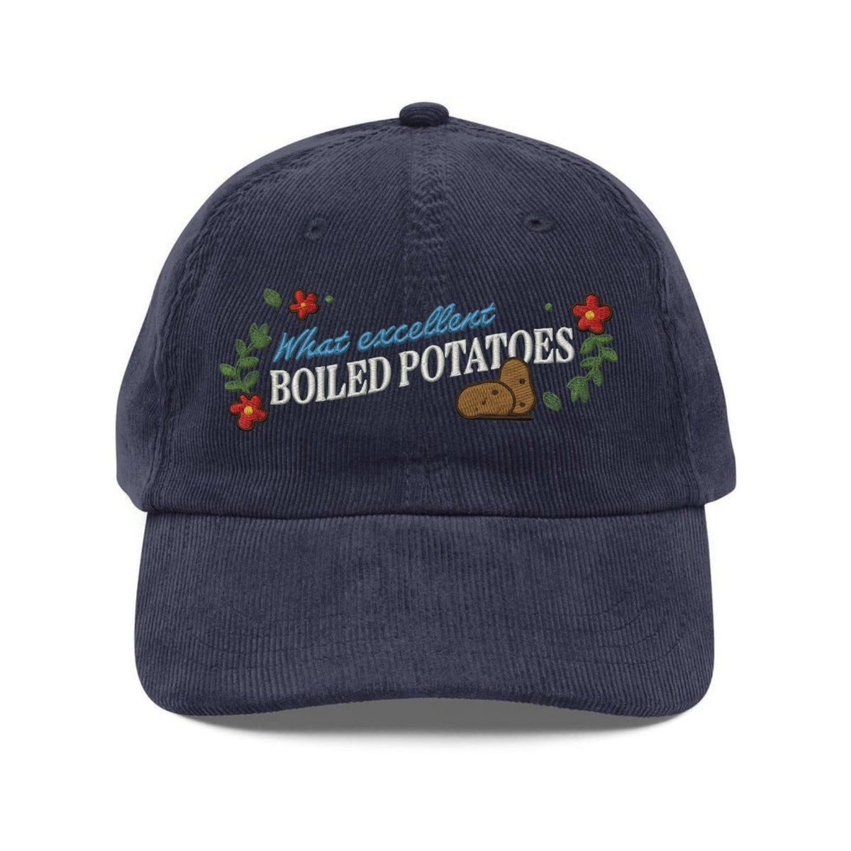 Custom Embroidered Boiled Potatoes Meme Hat