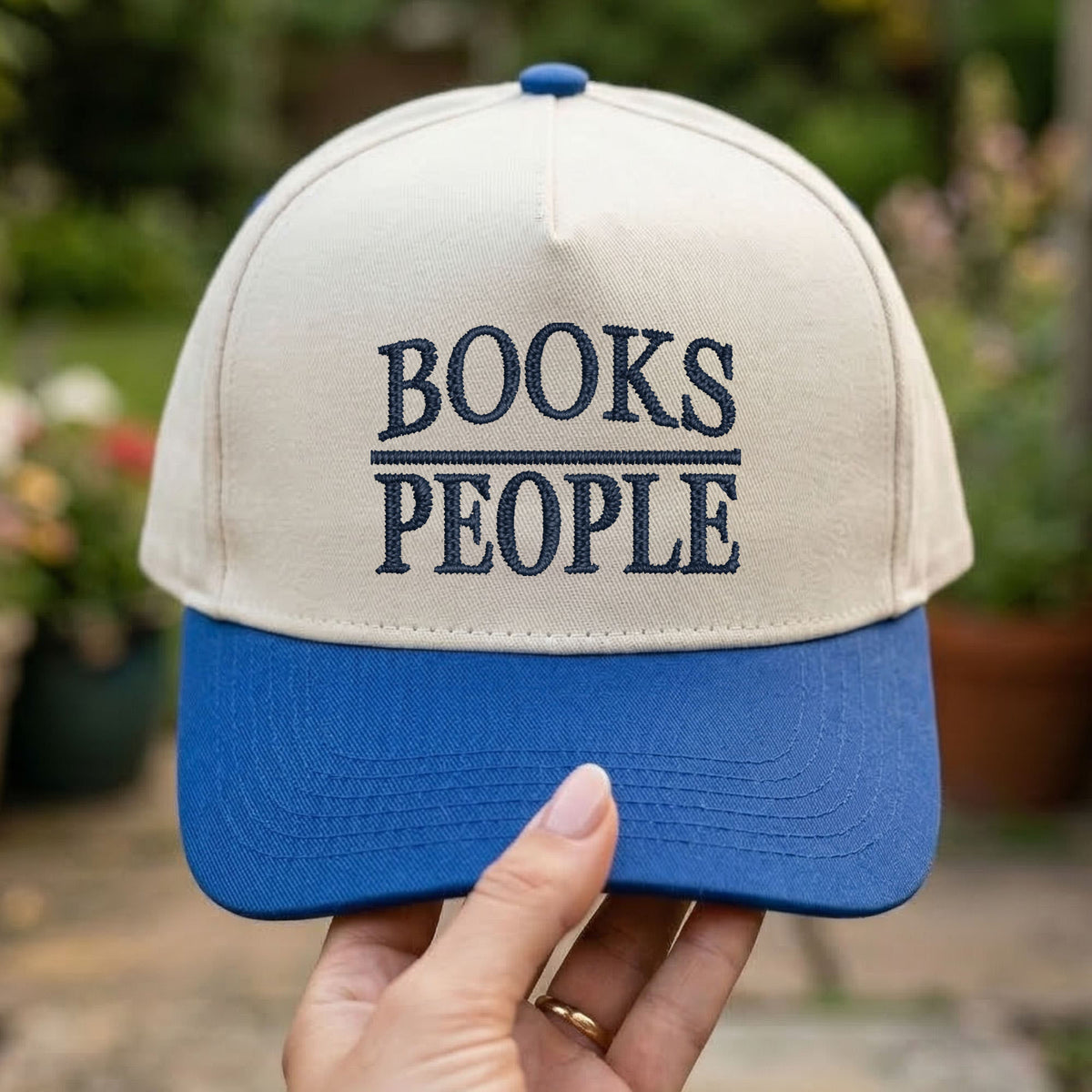 Custom Embroidered Books/People Snapback Hat
