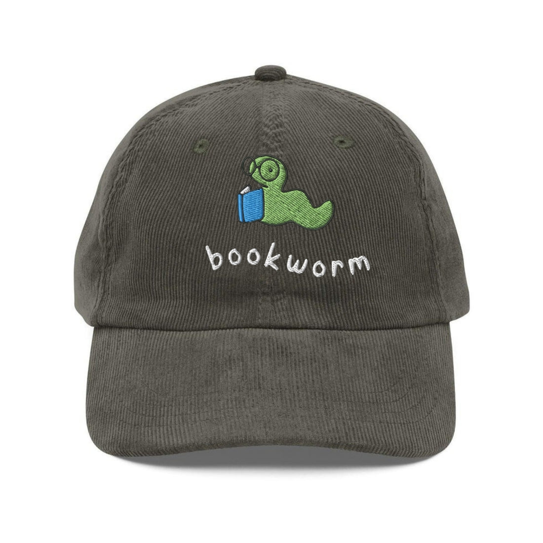Custom Embroidered Bookworm Hat - Cozy Reading Cap, Autumn Gifts
