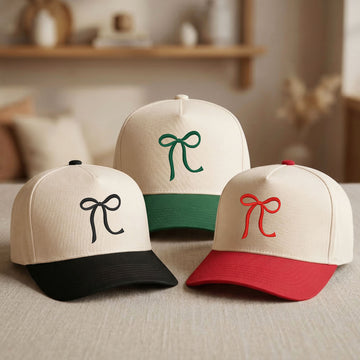 Custom Embroidered Bow Snapback Hat