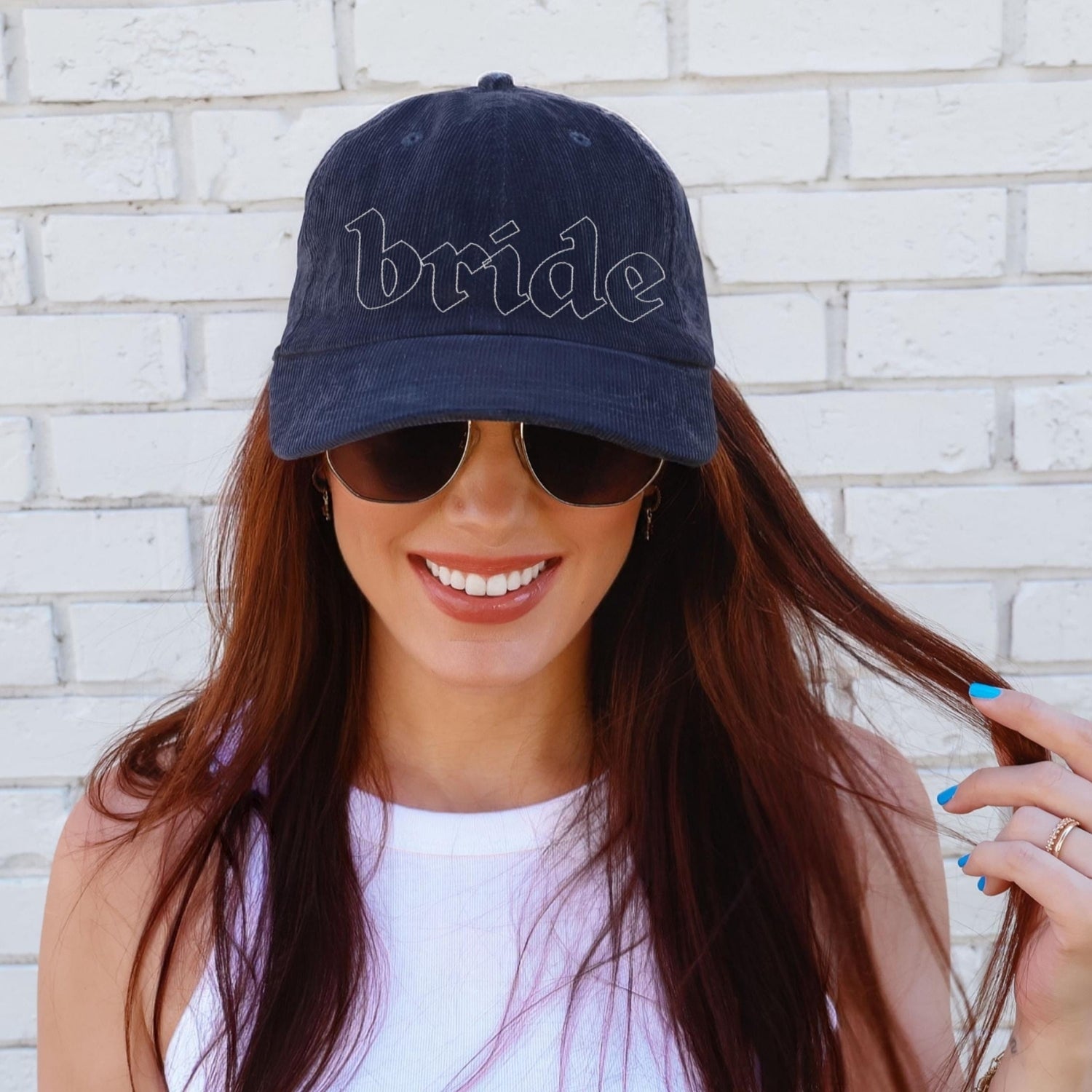 Custom Embroidered Bride Hat - Baseball Bachelorette Party Hat