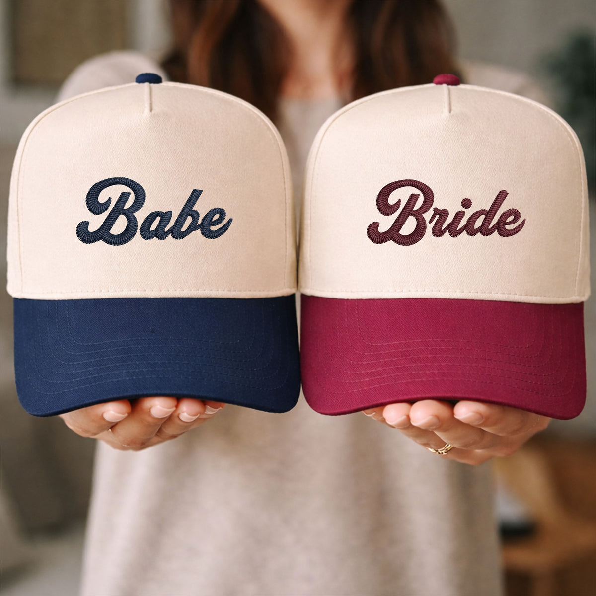 Custom Embroidered Bride Snapback Hat