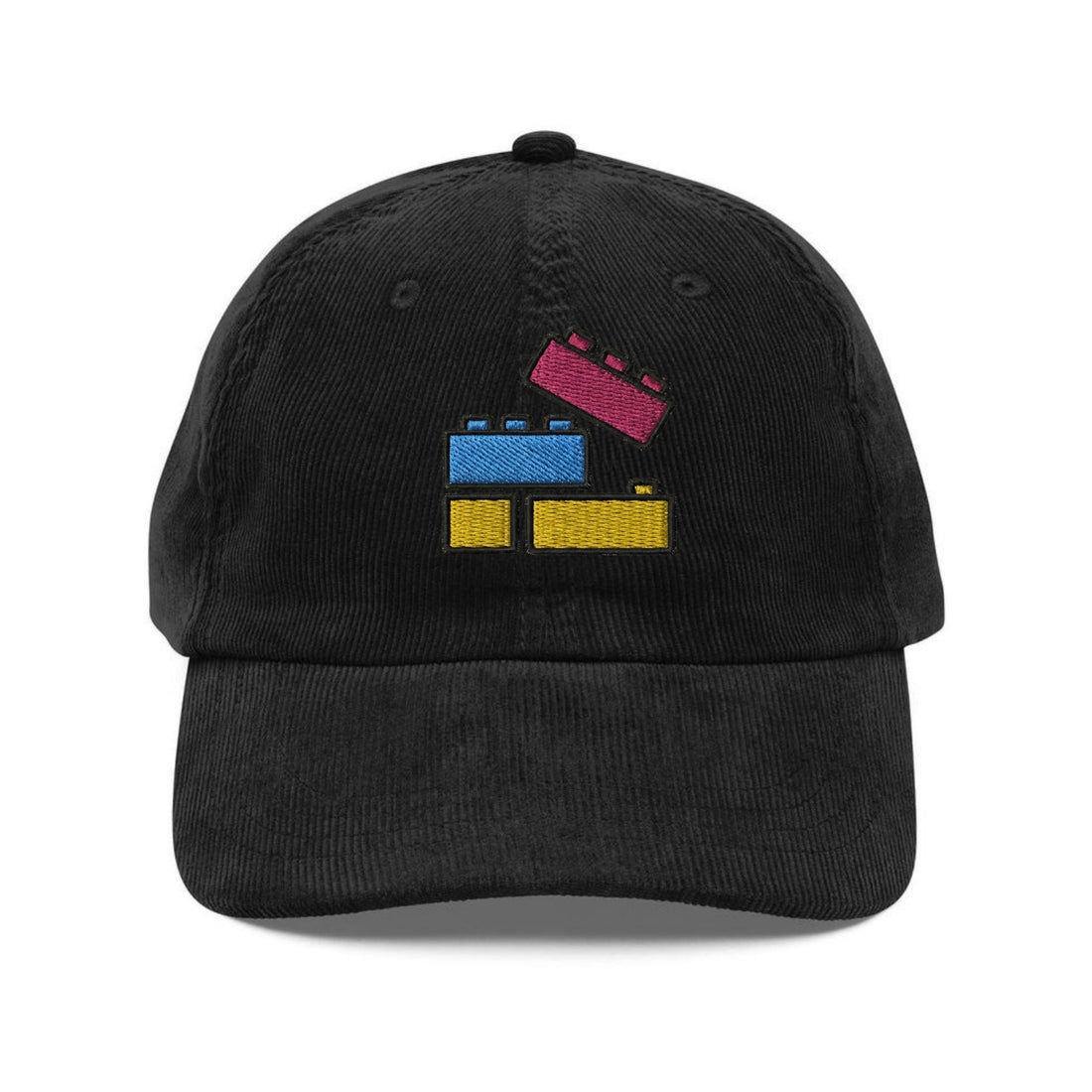 Custom Embroidered Building Blocks Hat - Cute Vintage Sustainable Cap