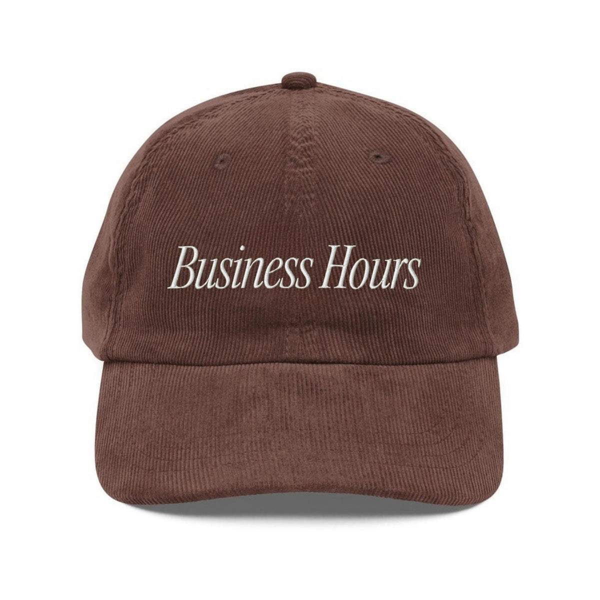Custom Embroidered Business Hours Hat