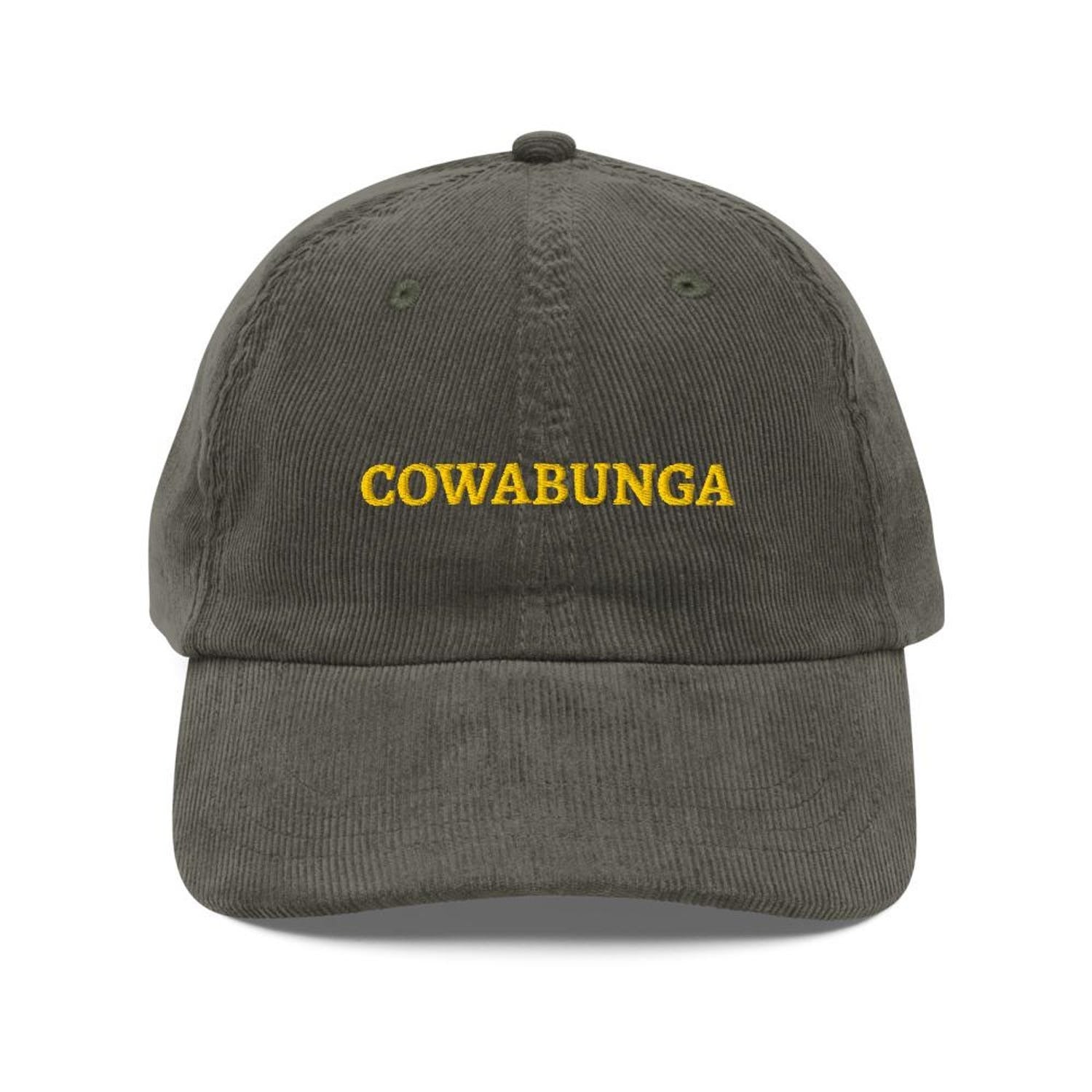 Custom Embroidered COWABUNGA Funny Hat