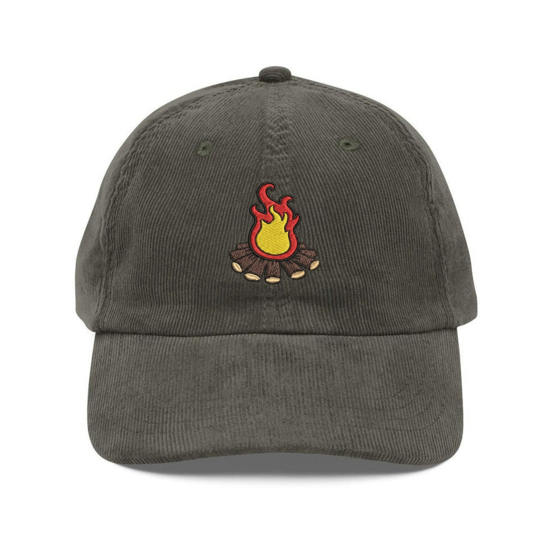 Custom Embroidered Camp Fire Hat - Grill & Fire Pit Vintage Cap