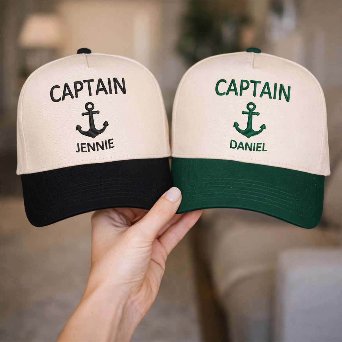 Custom Embroidered Captain Snapback Hat