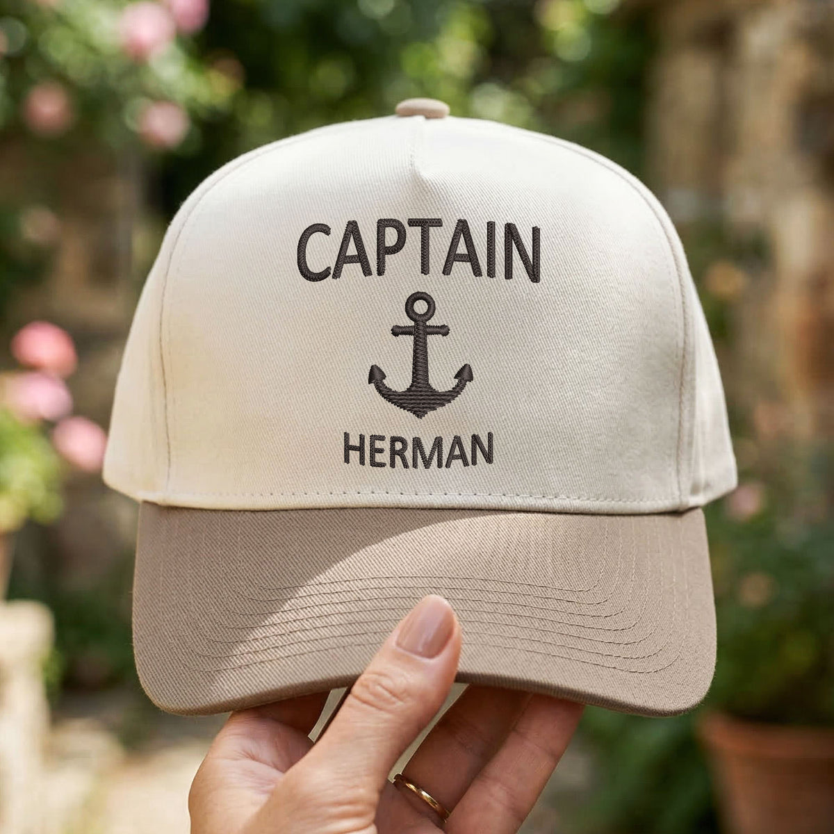 Custom Embroidered Captain Snapback Hat