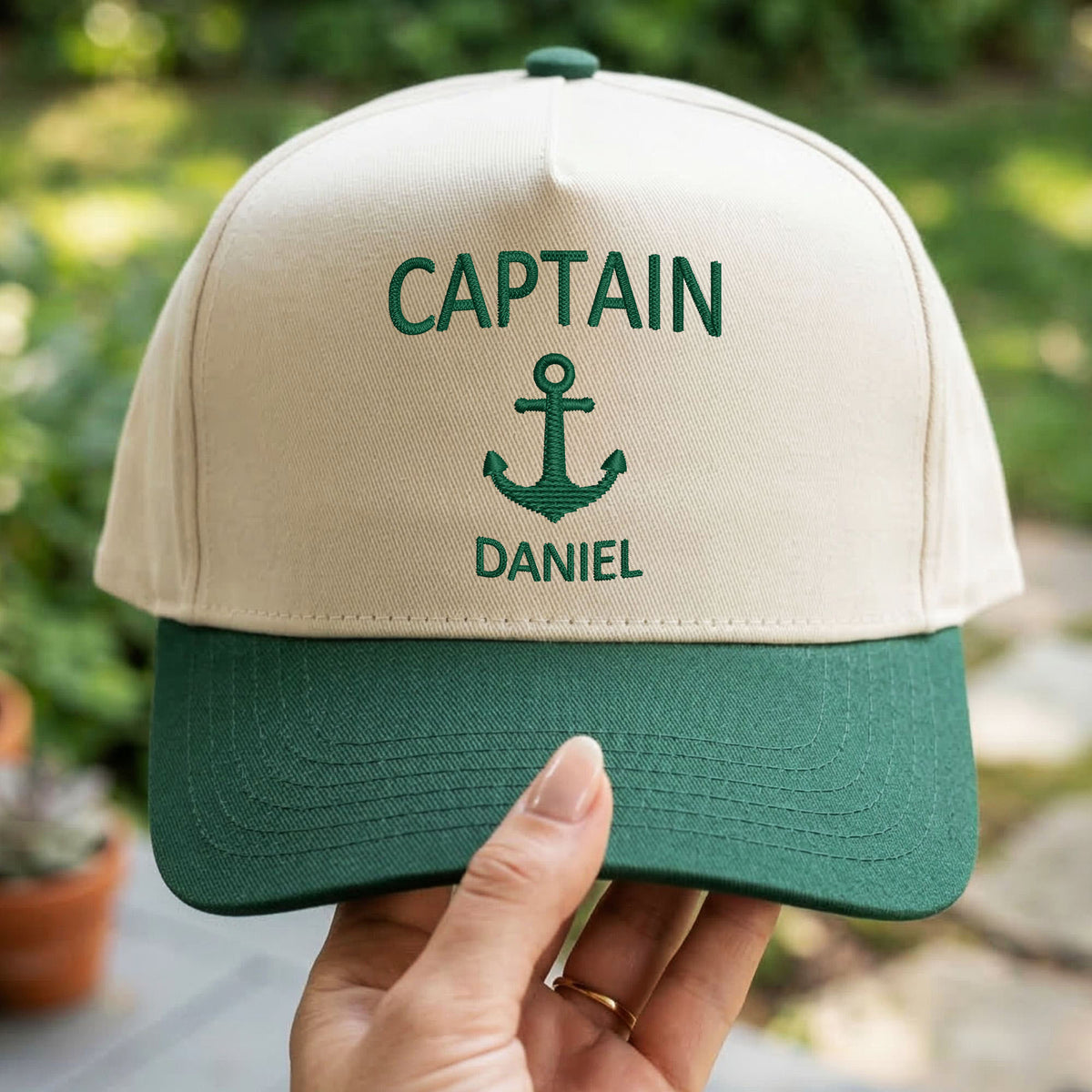 Custom Embroidered Captain Snapback Hat