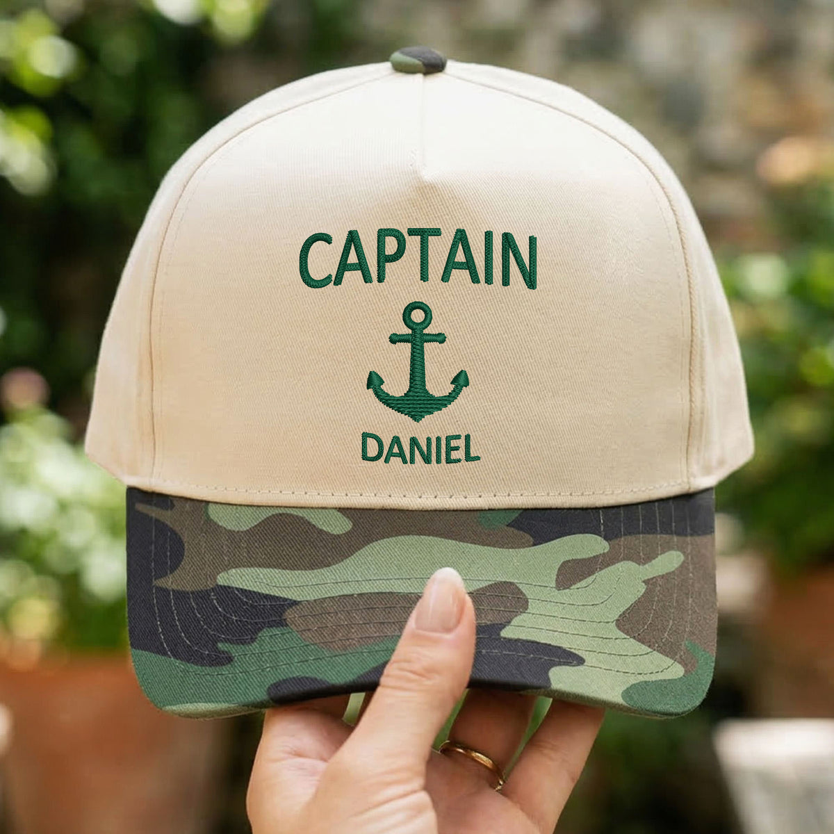 Custom Embroidered Captain Snapback Hat