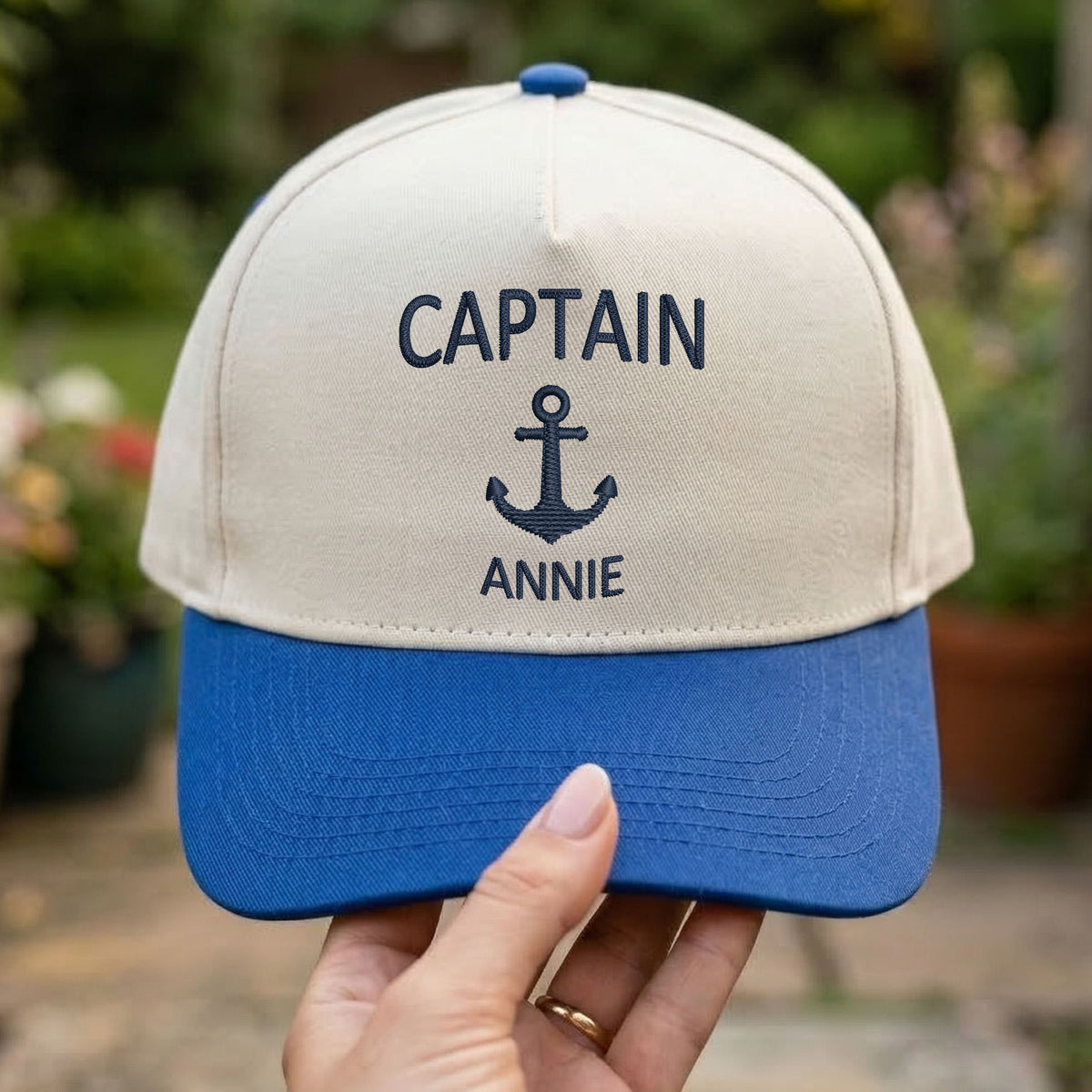 Custom Embroidered Captain Snapback Hat