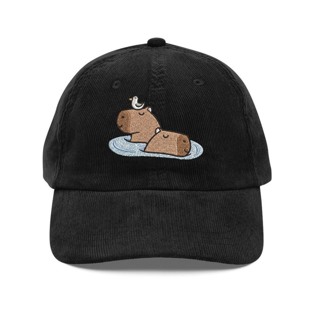 Custom Embroidered Capybara Hat - Funny Water Pig Animal Cap