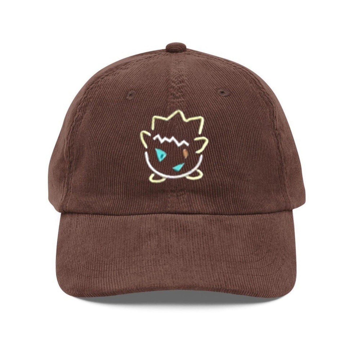 Custom Embroidered Cartoon Monster Hat – Personalized Corduroy Dad Cap