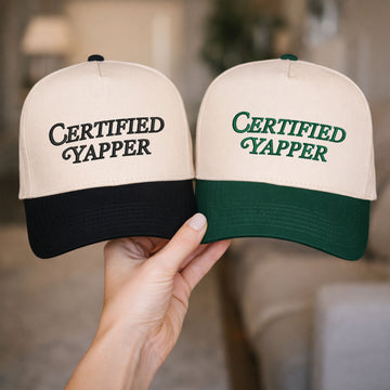 Custom Embroidered Certified Yapper Snapback Hat