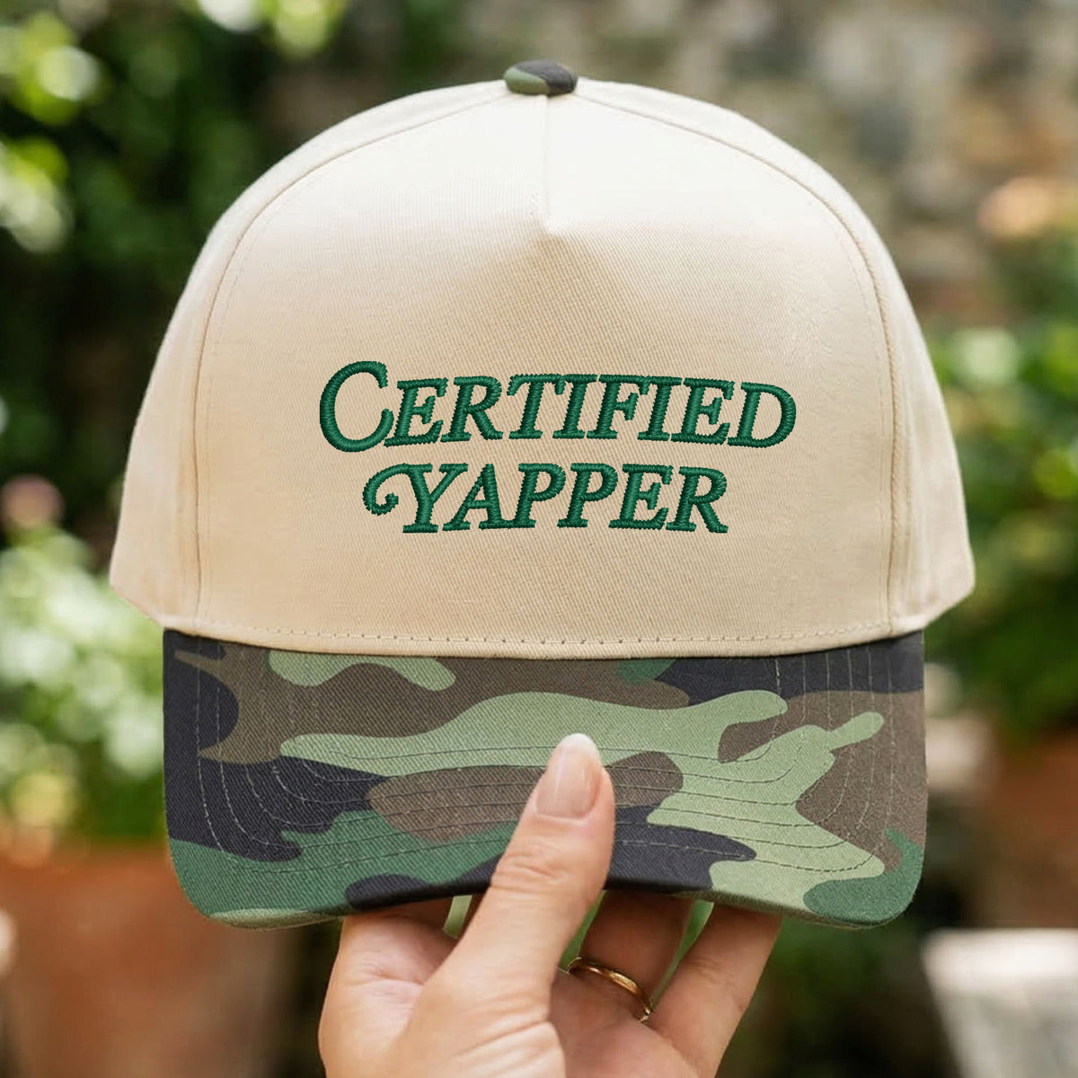 Custom Embroidered Certified Yapper Snapback Hat