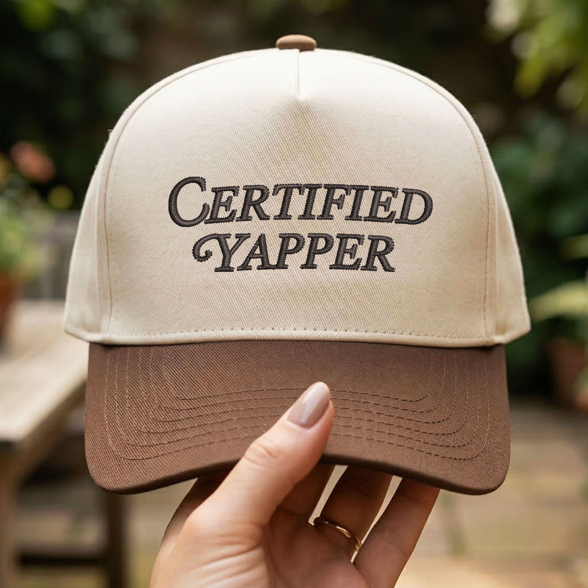 Custom Embroidered Certified Yapper Snapback Hat