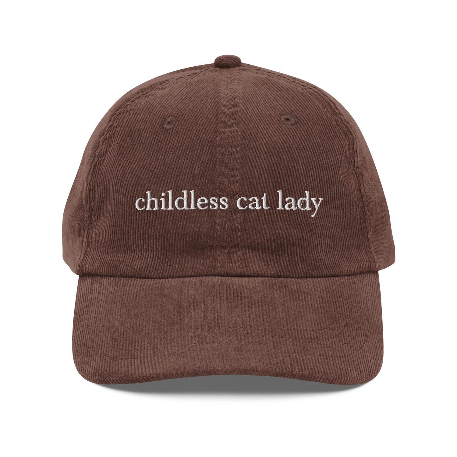 Custom Embroidered Childless Cat Lady Hat